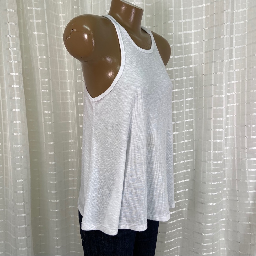 Free People White Racetrack Rib tank M/M - Picture 7 of 11